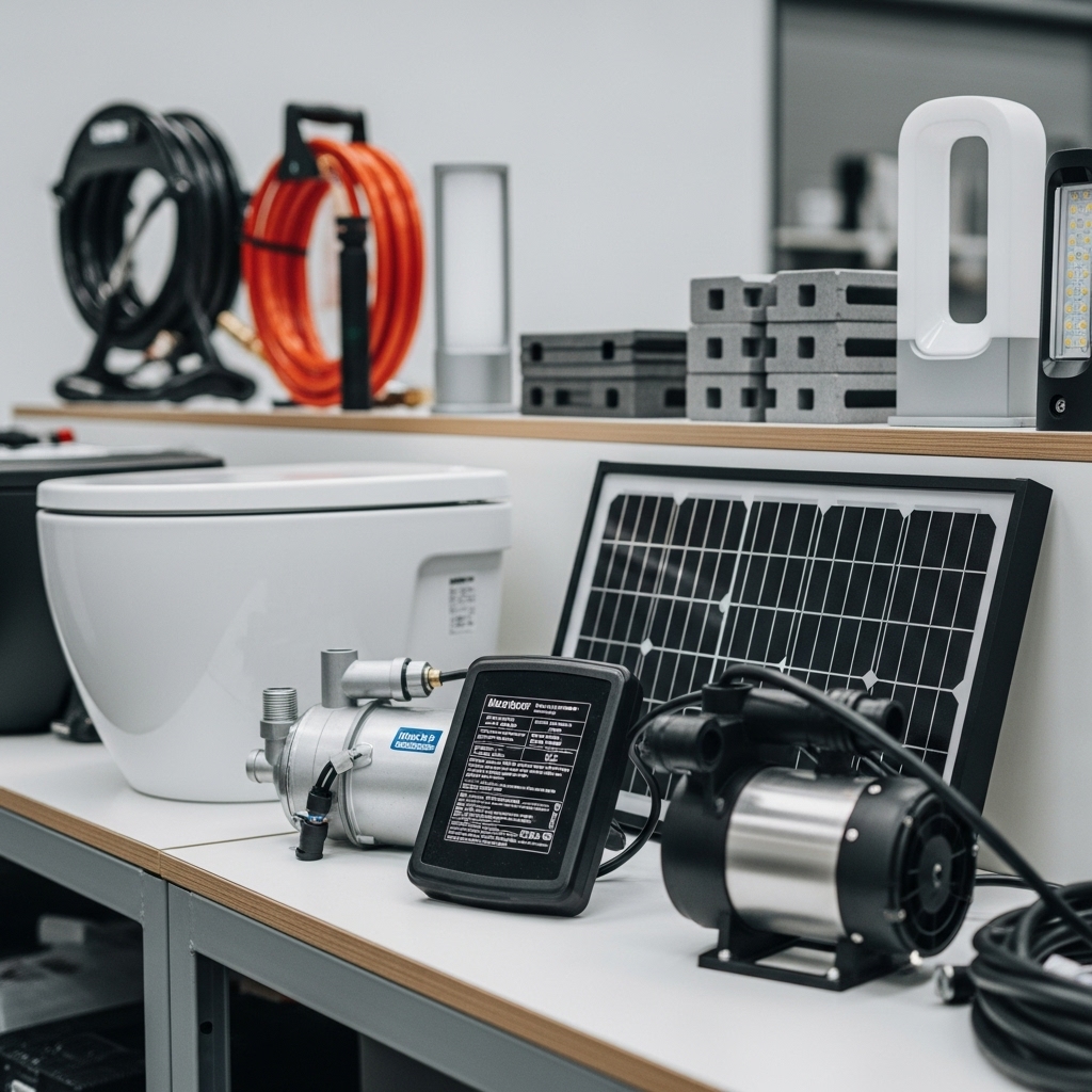 Featured RV brands including Coleman-Mach, Reese, Atwood, GE, and Husky